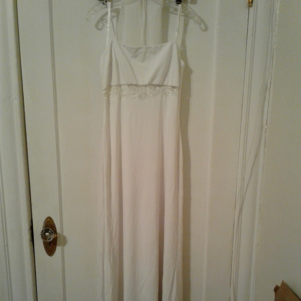 Elegant White Evening Gown